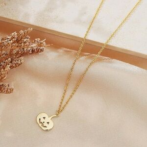 Halloween gold plated necklace